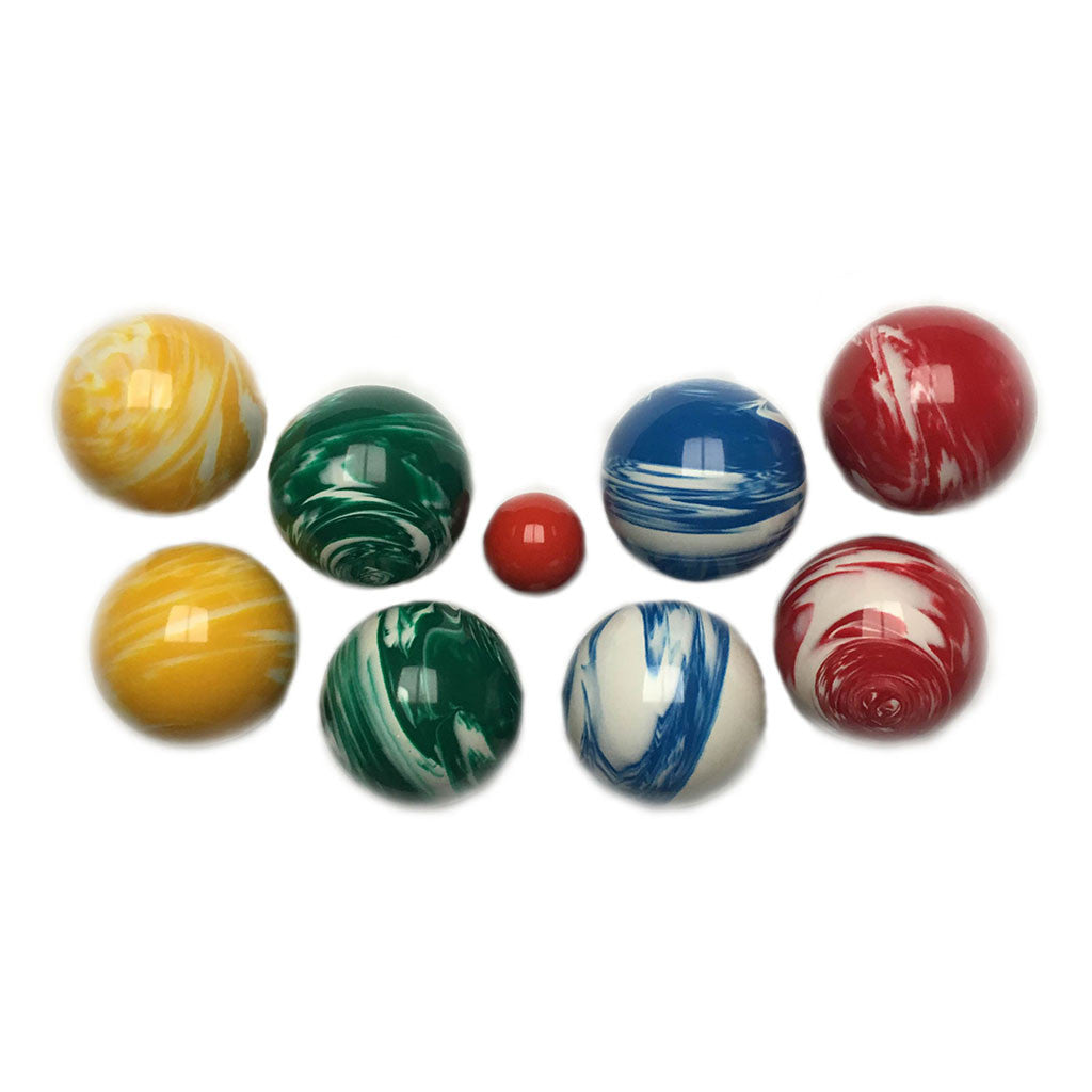 107mm Tournament Marbleized Bocce Ball Set